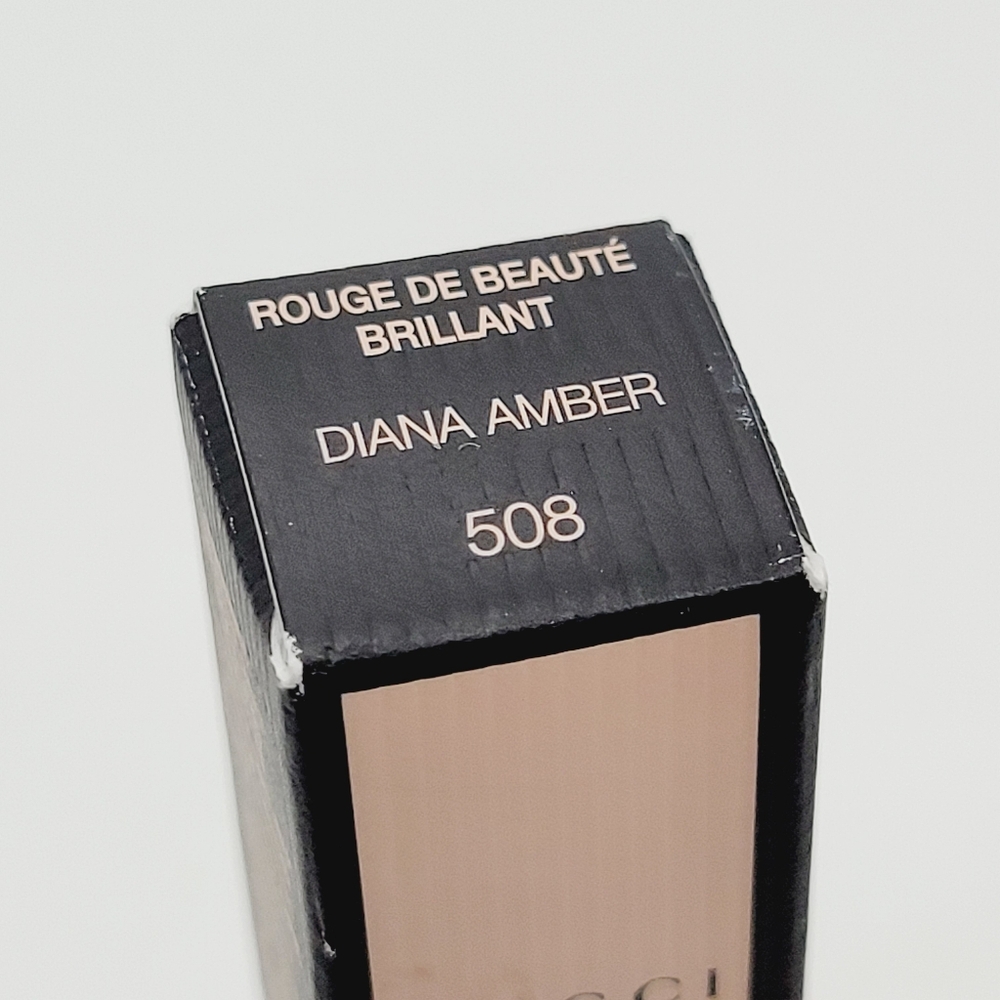 Diane Amber Gucci Care & Shine Lipstick Brand New In Box Full Size Red Amber - Picture 7 of 8